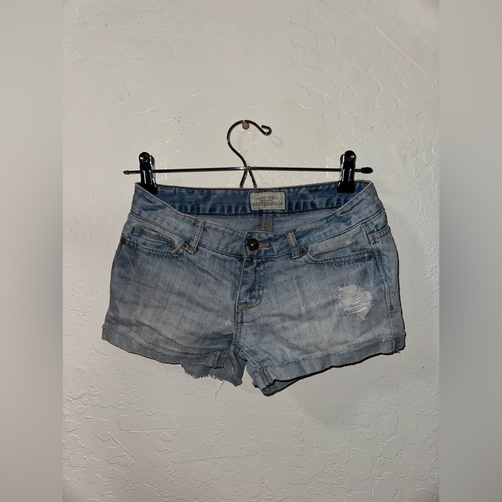 Light Wash Denim Shorts